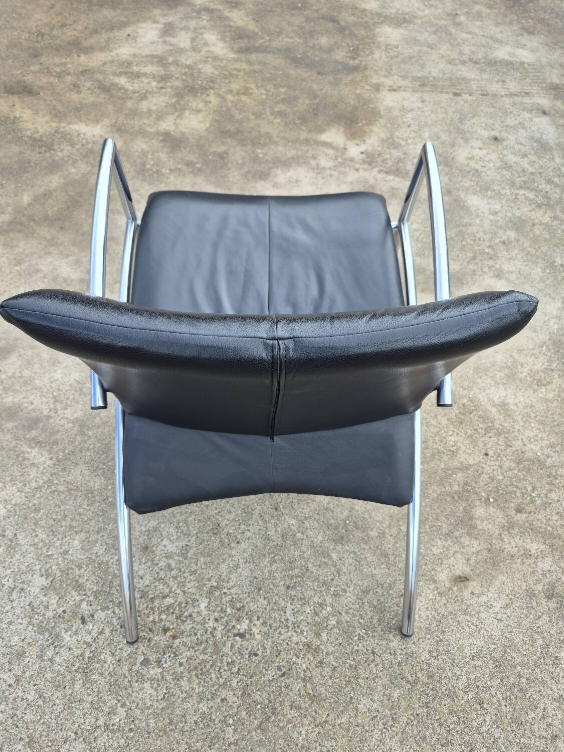 Set 2 postmodern tubular Sit easy chair Kebe Denmark 1980s