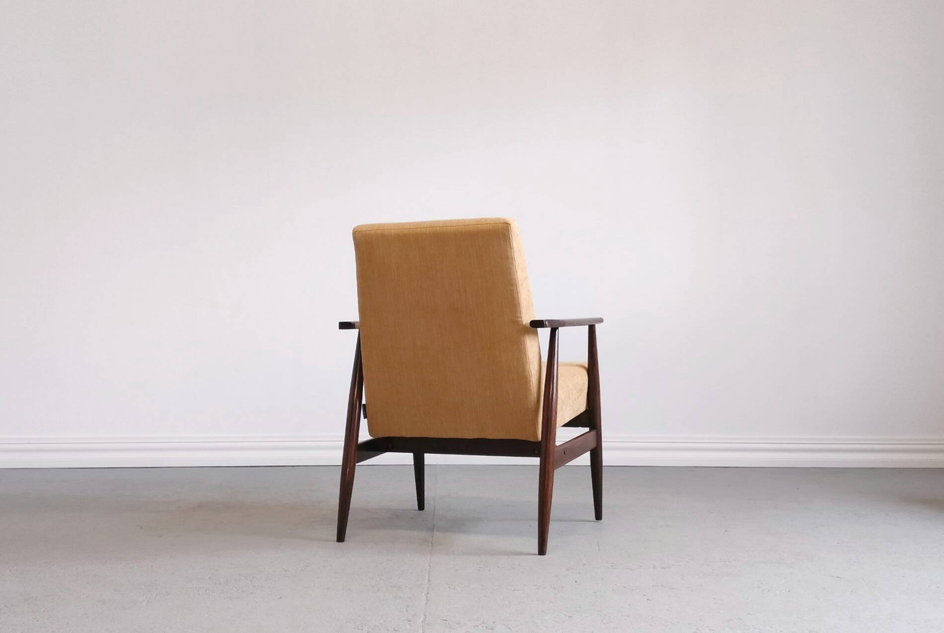 1960 Henryk Lis Mid Century Armchair in Yellow