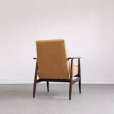 1960 Henryk Lis Mid Century Armchair in Yellow