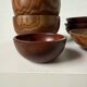 Antique walnut wooden bowls