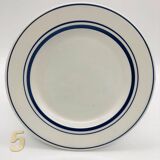 6 Assiettes dessert Quadrifoglio - Italy - Liseré bleu.