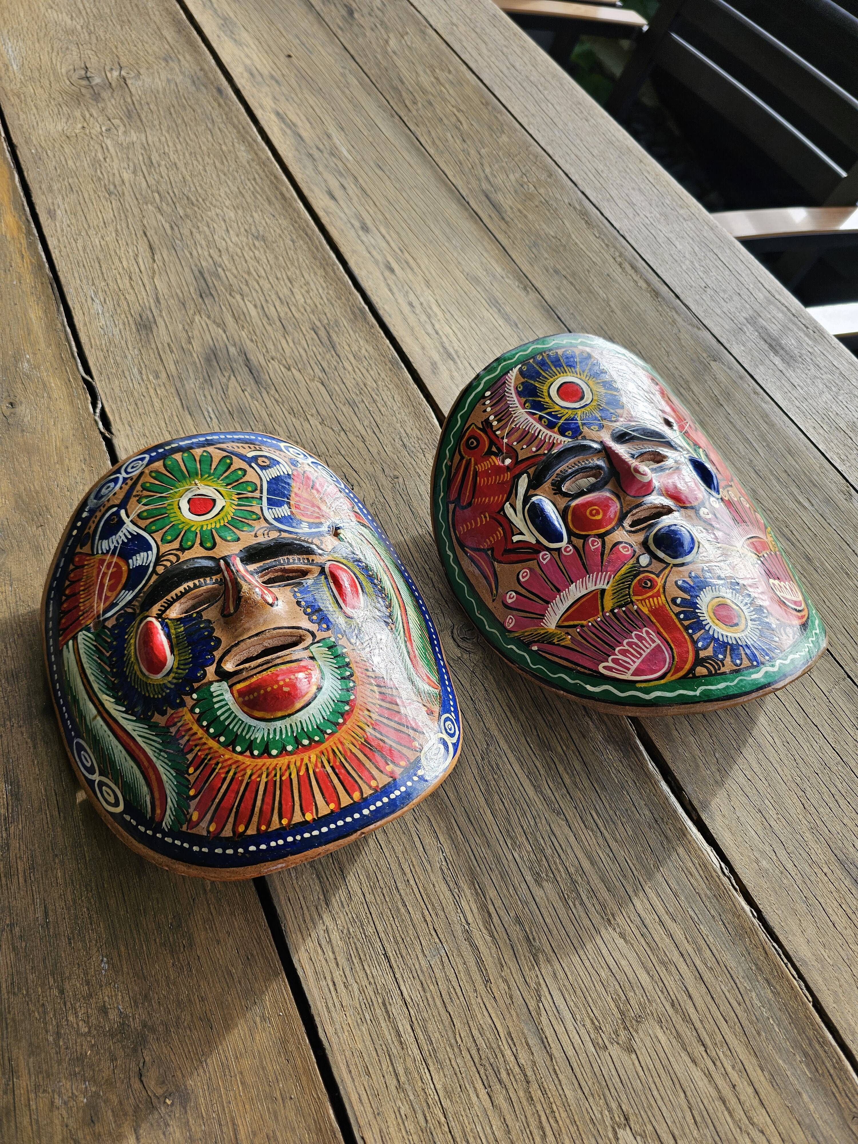 Mexican mask in terracotta