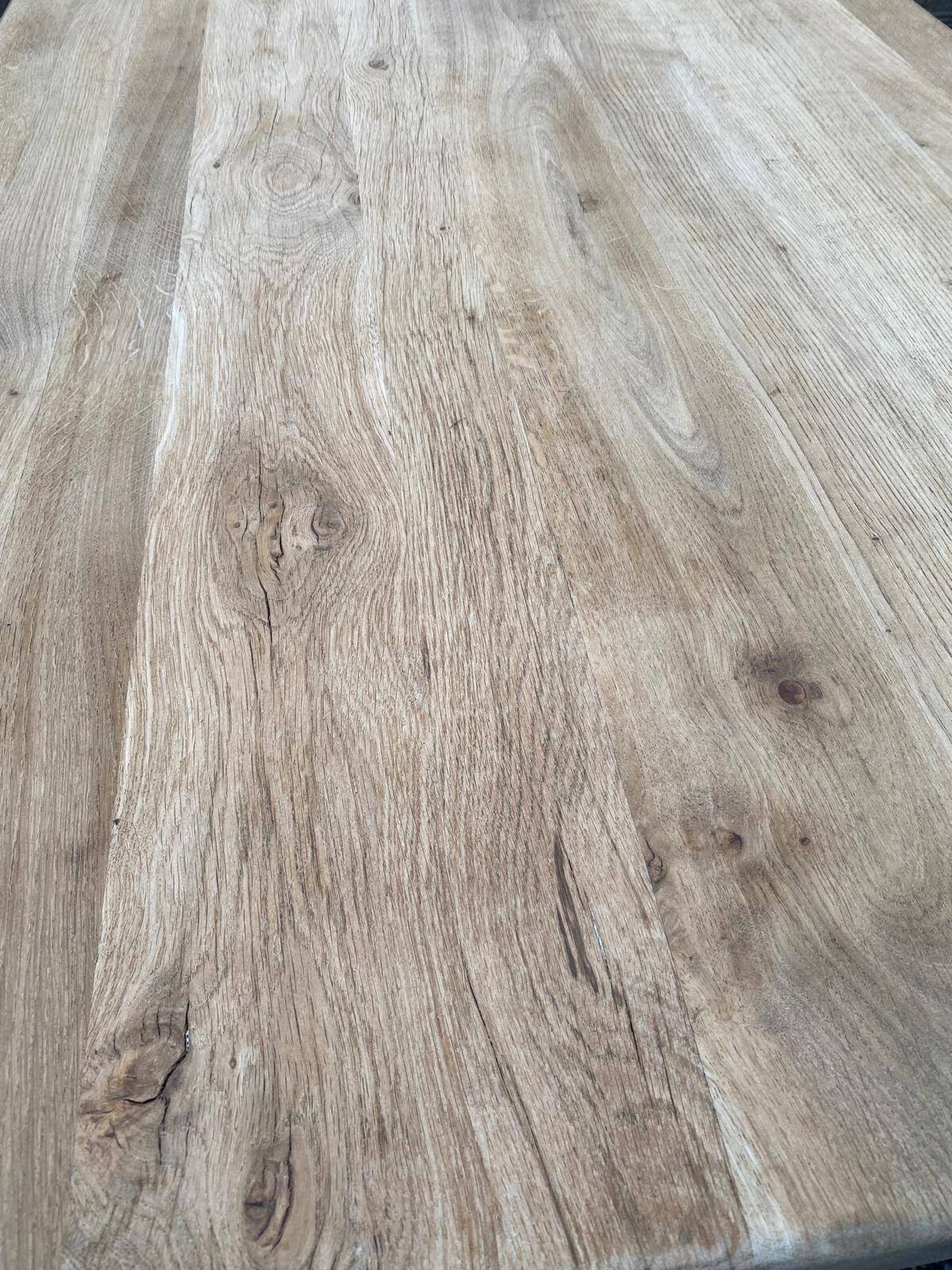 Table à manger de monastère rénovée en chêne massif du 19ème 200cm