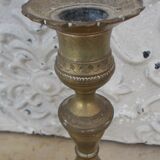 2 antique candle holders