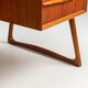 Svend Age Madsen freestanding desk in teak H.P. Hansen Denmark 1960