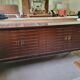 Vintage enfilade in lacquered Macassar ebony