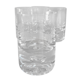 Set of 4 glasses bubble whiskey cups 1970