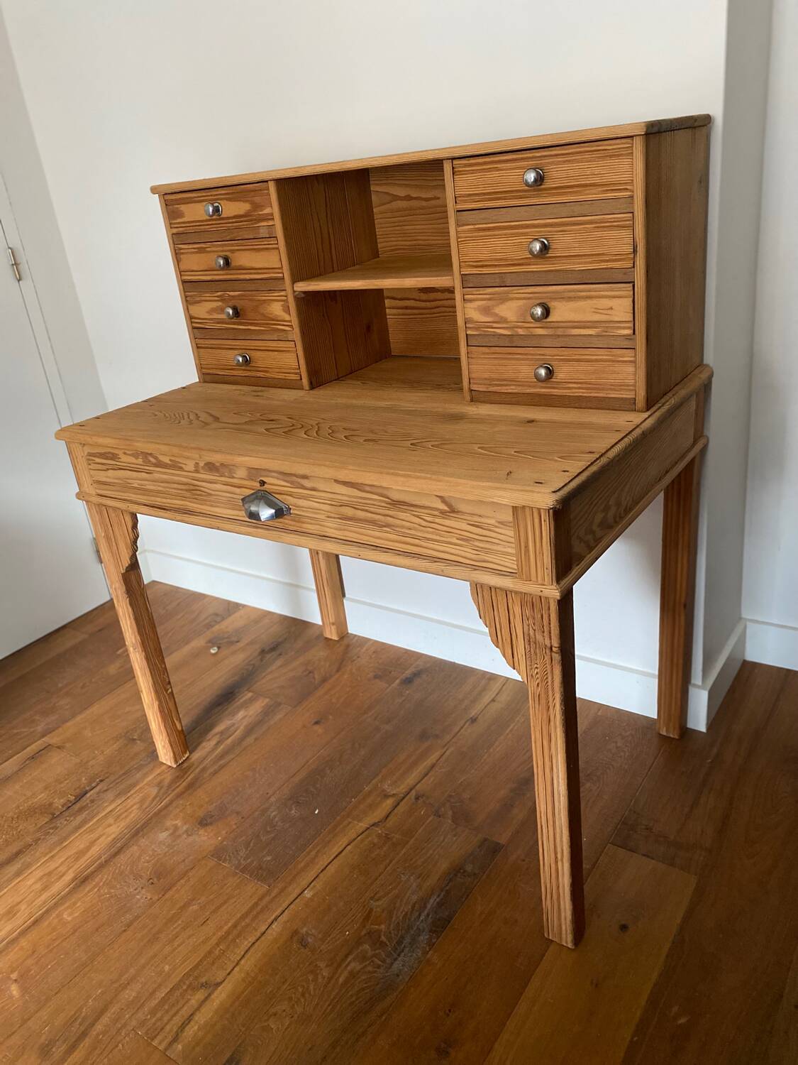 Magnificent Art Deco style secretary desk in old wood