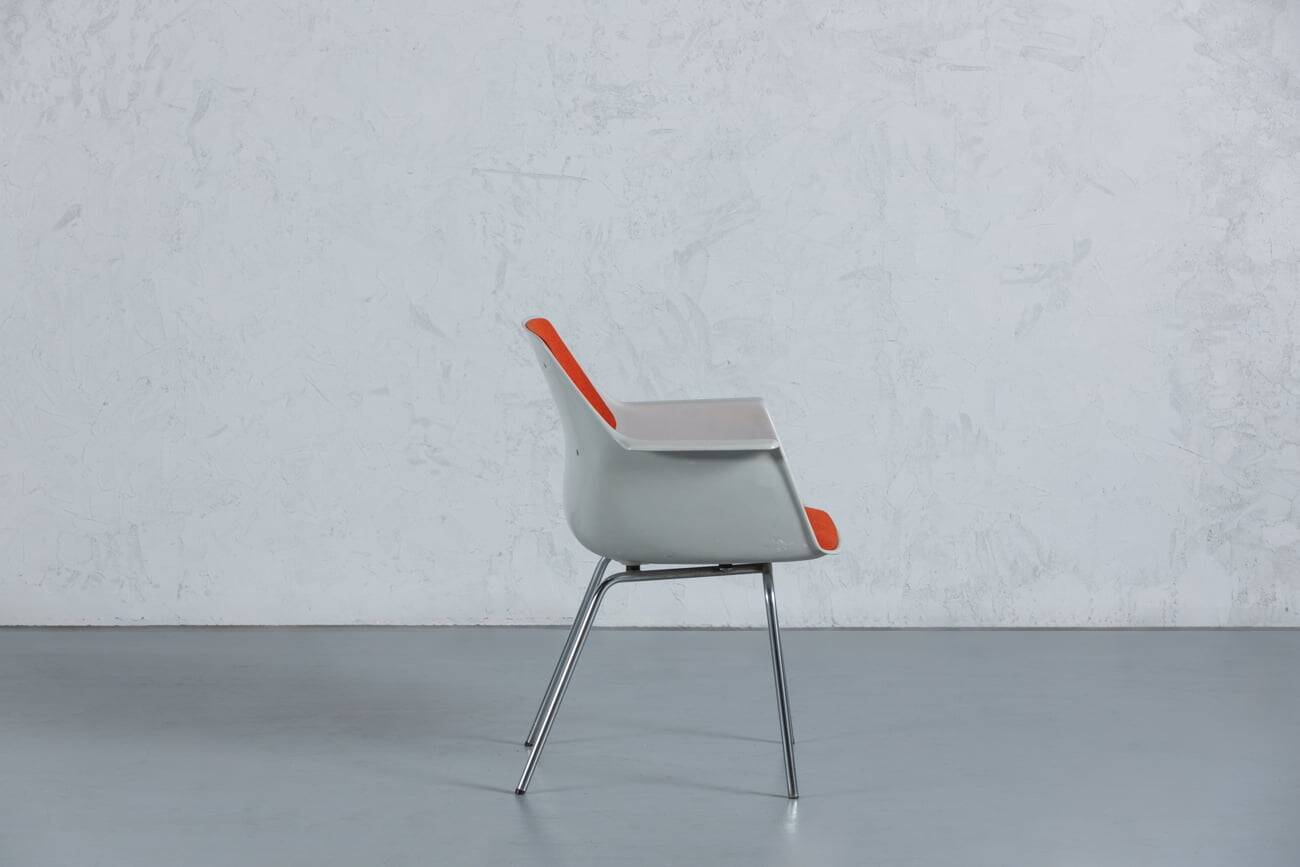 Vintage Space Age Orange Dining Chair, Italy, 1970’s