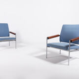 Pair of lounge chairs by Kay Boeck Hansen for Fritz Hansen Denmark 1970