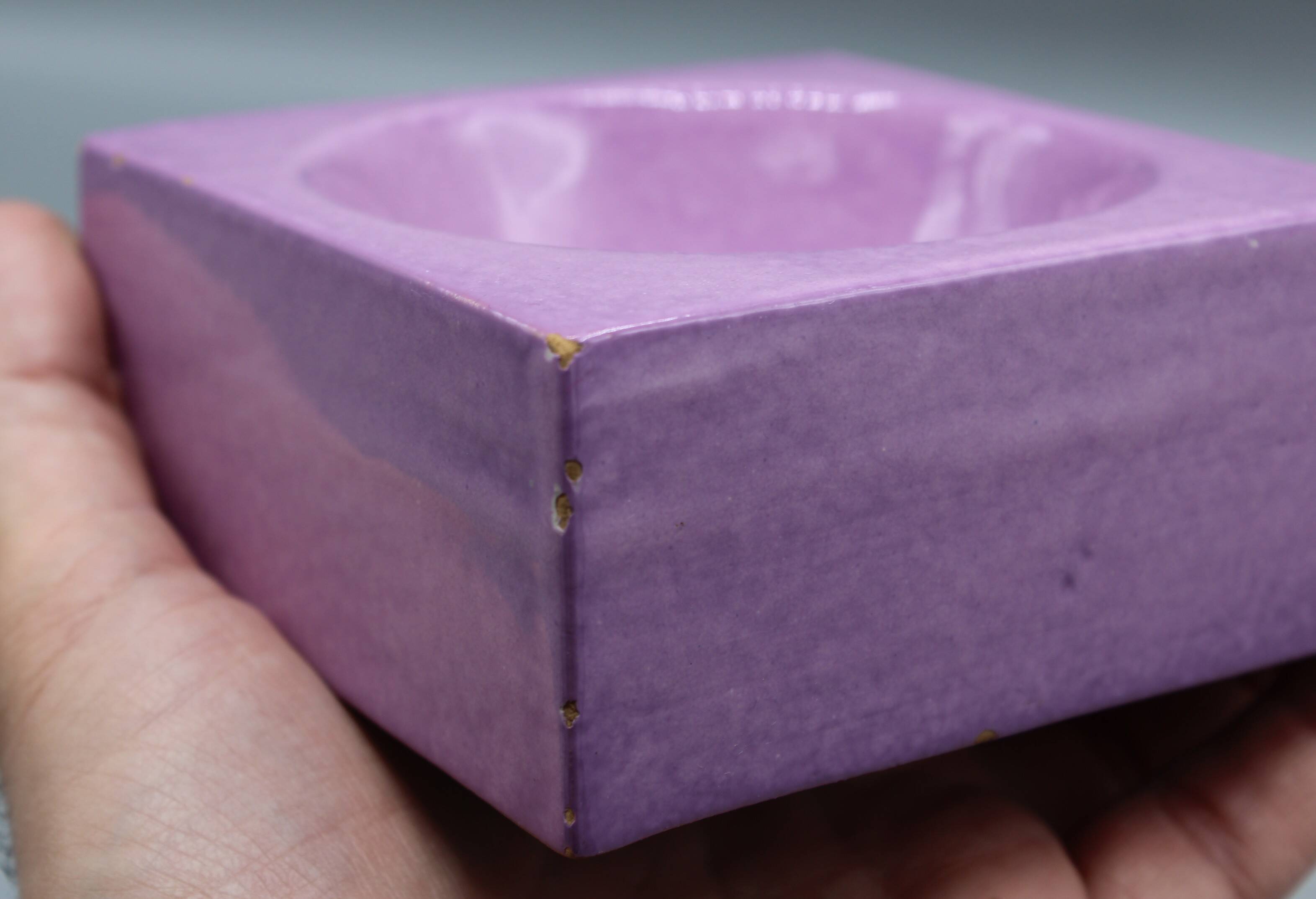 Beautiful ashtray pocket emptying modernist design italy vintage ceramic