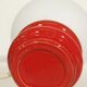 Vintage lamp in red & opaline ceramic, Germany 1960s