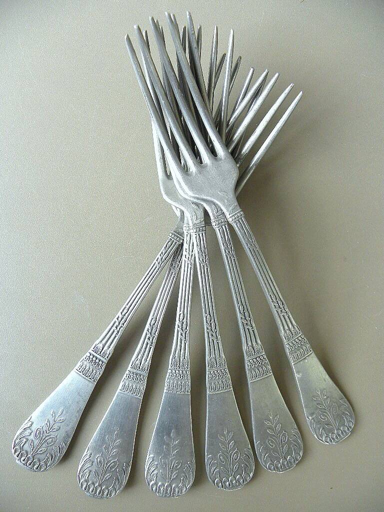 1/2 consulate - empire, tin gold & silverware cutlery set