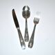LCF set of 36 silver cutlery for starters and desserts, 1950s design Le Couvert Français