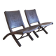 Pair of "Relax" armchairs in leather and wood, Angel I. PAZMINO - 1950