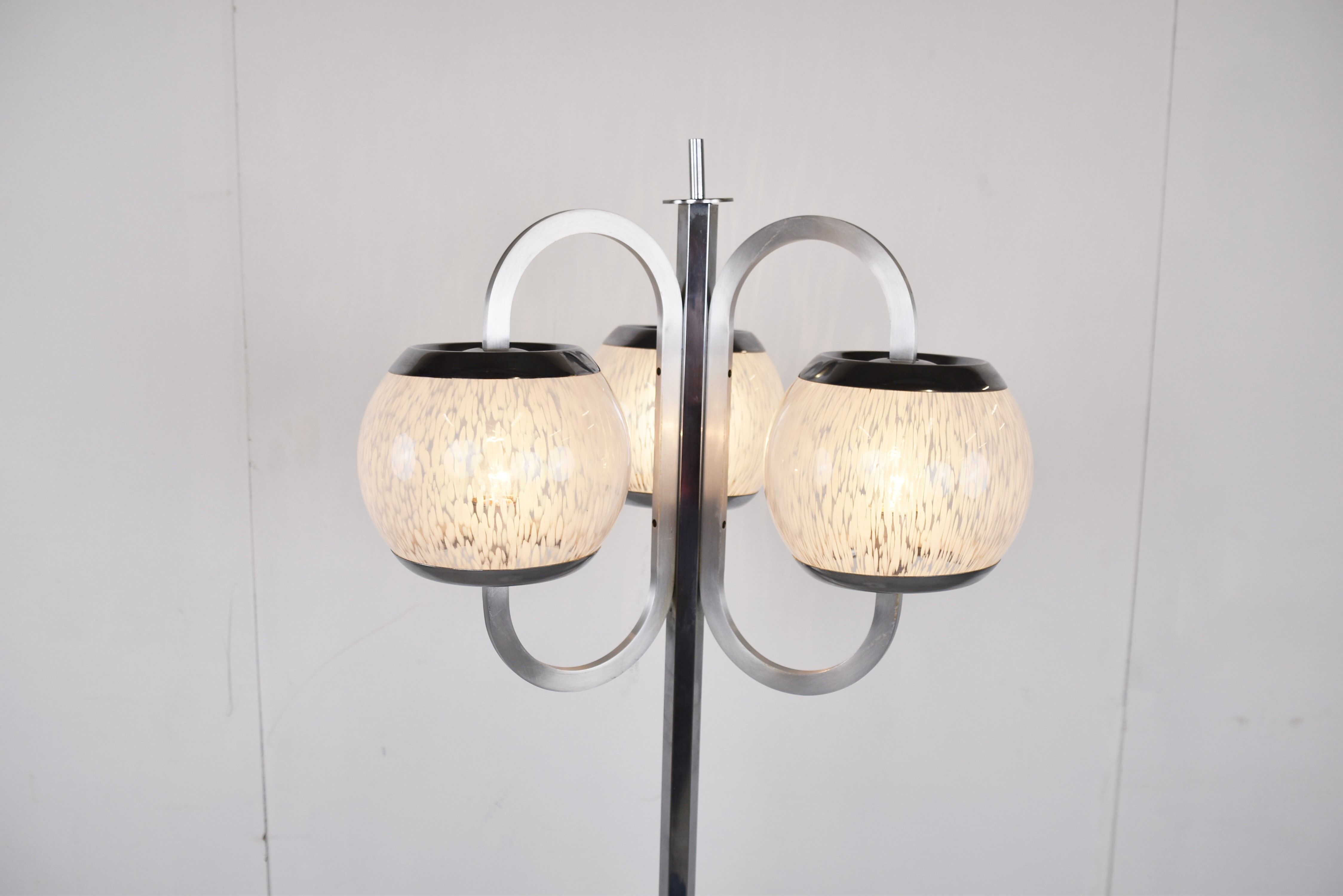 Vintage murano glass floor lamp, 1970s