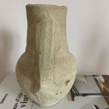 Vintage clay pot in minimalist style