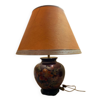 Ceramic Drimmer lamp with its lampshade