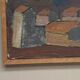 Swedish Oil on Canvas "Urban Landscape" by Johan Lundgren, Framed