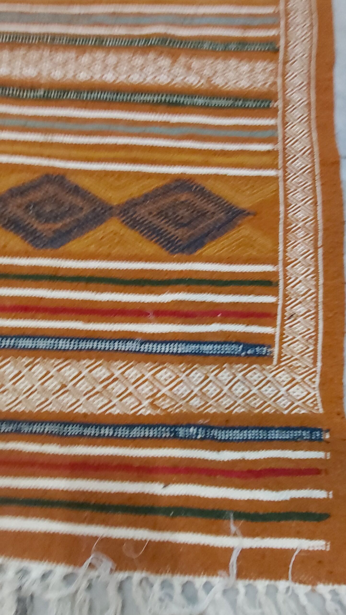 Tapis kilim berbère traditionnel multicolore 100x200cm