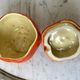 Set in tomato and leaf slurry (sausage maker, salt shaker, pepper tree and tray) vintage