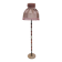 Lampadaire vintage marbre tissu année 50