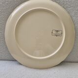 Large round serving dish earthenware Sarreguemines - OBERNAI - H. LOUX