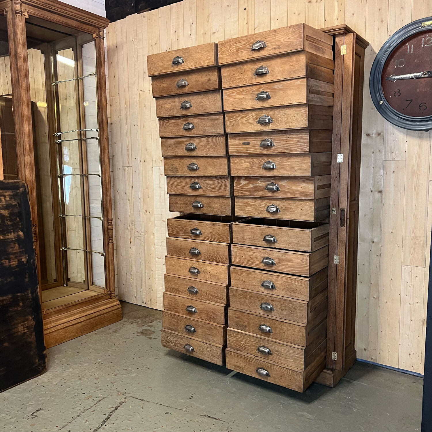 Notary's professional furniture with 30 drawers 1940