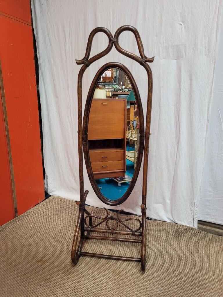 Psyche rattan and glass, 80s