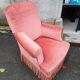 Paire de fauteuils crapaud rose