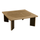 Sculptural coffee table in wood and steel by Heinz Lilienthal 60s