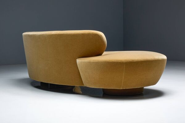Canapé Serpentine de Vladimir Kagan pour Directional, États-Unis, années 1980