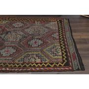 Vintage Turkish Oushak Handmade Wool Cotton Red Area Rug 170x272