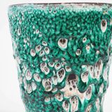 Vase fat lava turquoise