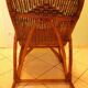 Rocking chair from the 70s in rattan and wicker