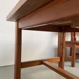 Set of table and 4 chairs, 60s mountain furniture