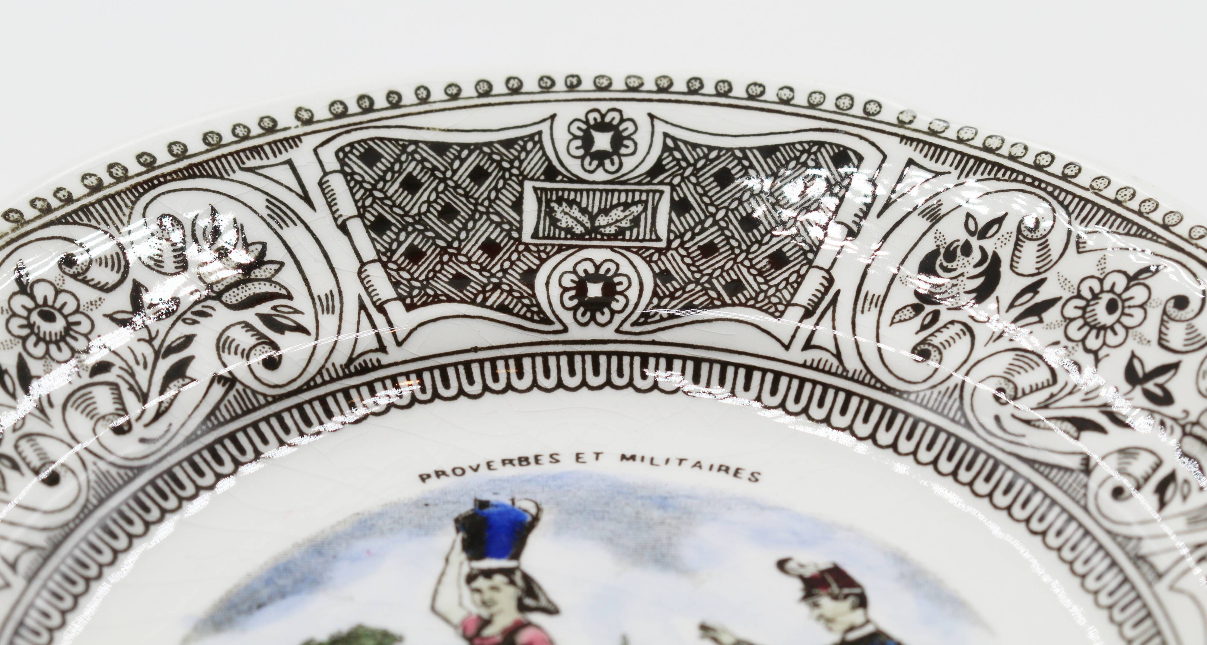 Old gien plate proverb
