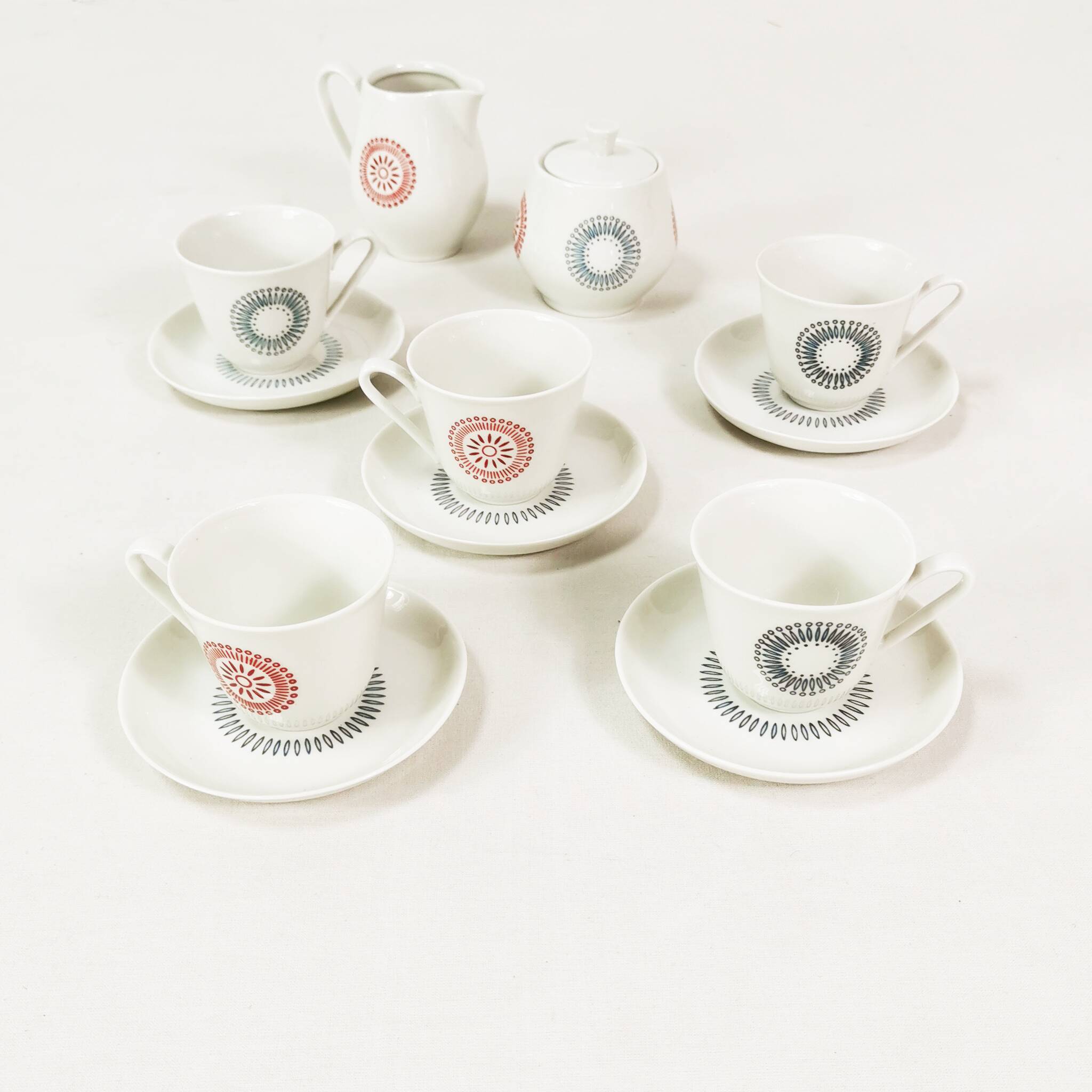 Porcelain espresso set, Lettin, Germany 1960s.