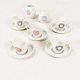 Porcelain espresso set, Lettin, Germany 1960s.