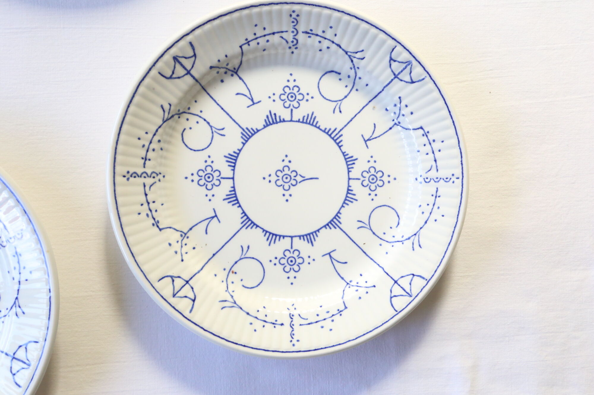 Set of 6 dessert plates Boch La Louvière Belgium, vintage, Belgium