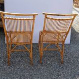 Pair of rattan chairs
