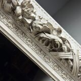 Set of three French mirrors white