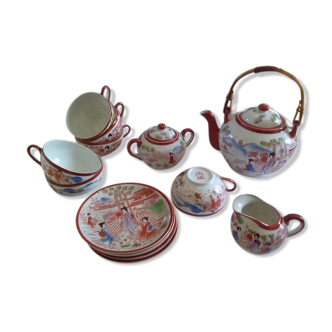 Japanese porcelain tea set