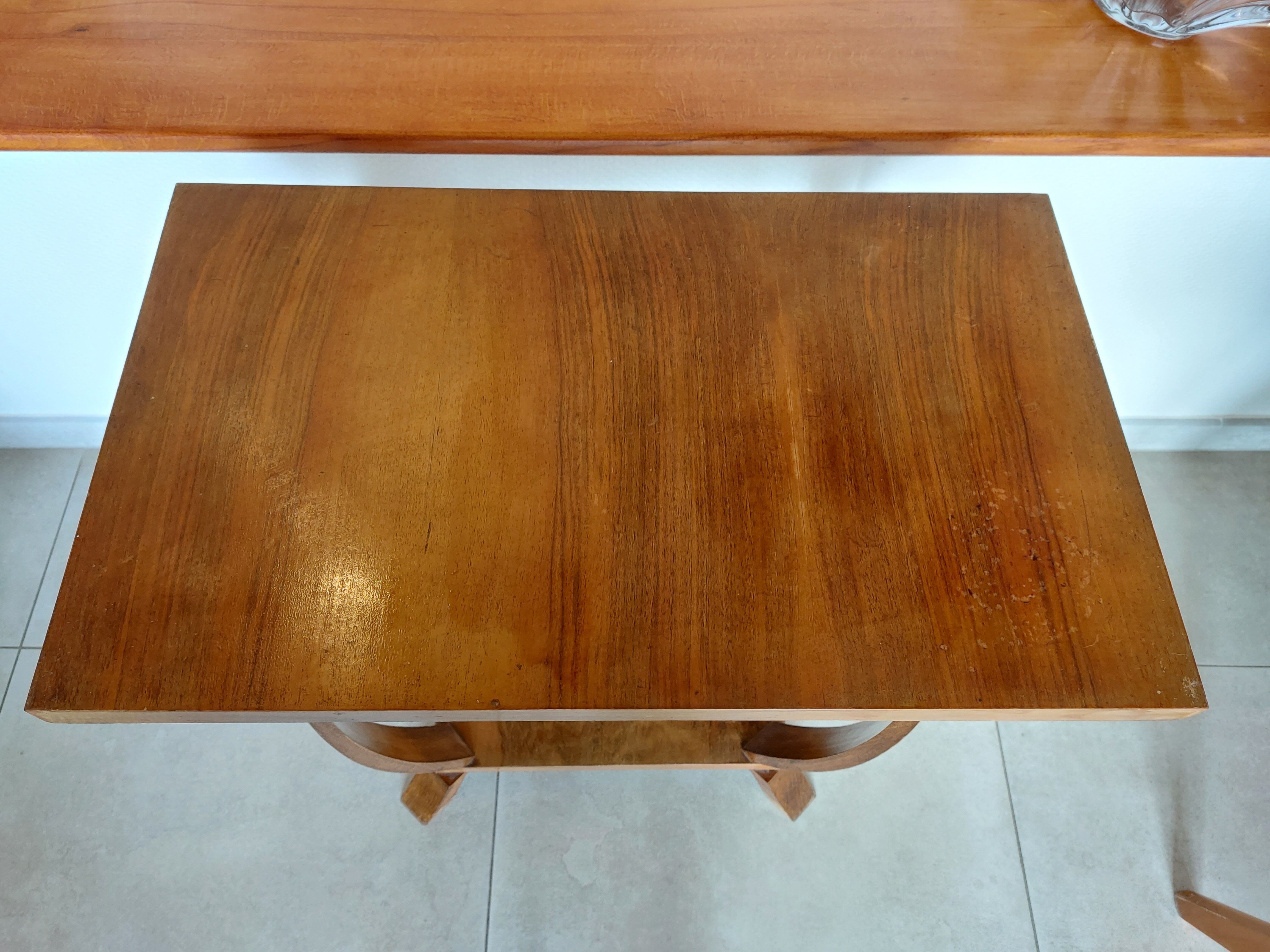 Rectangular Art Deco pedestal table