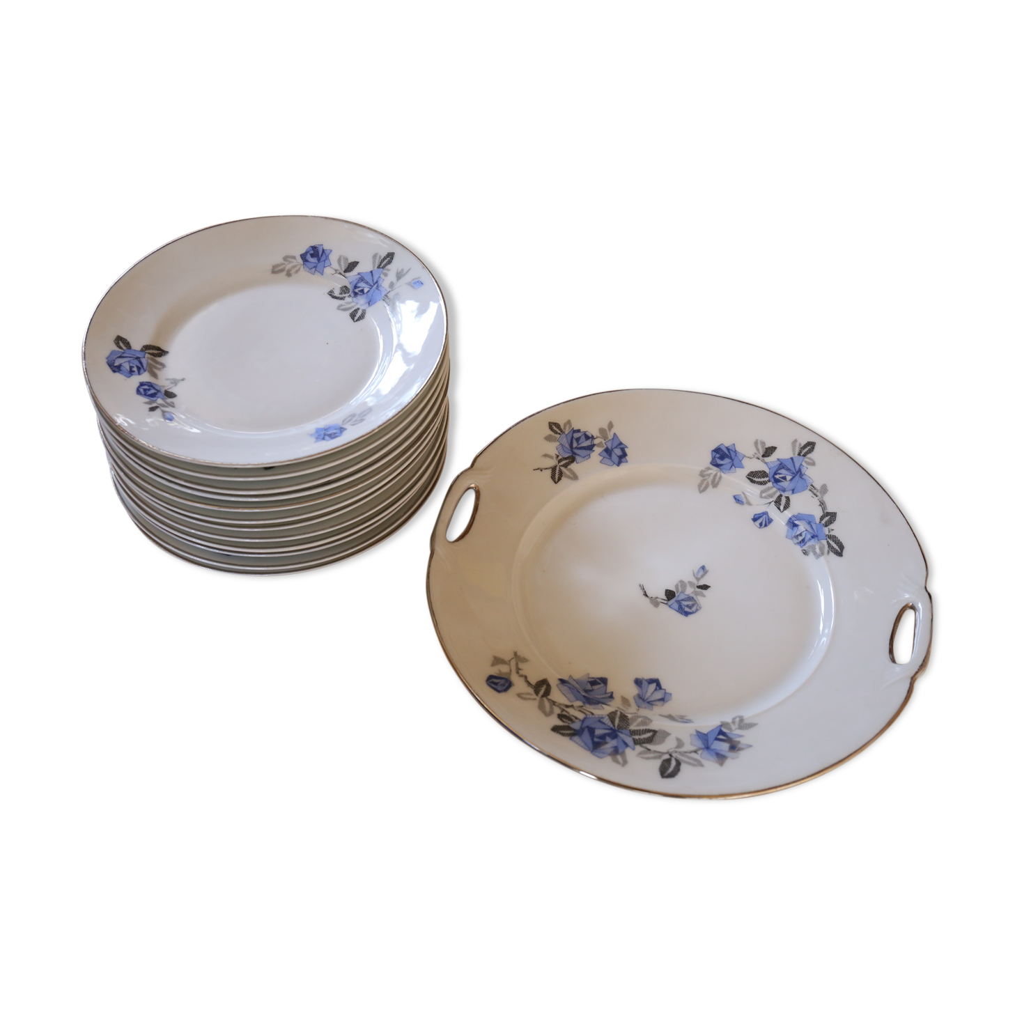 Porcelain dessert service