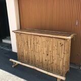 Foldable bamboo bar 70s