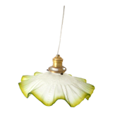 Green glass flower suspension