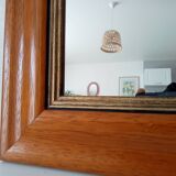 Vintage beech mirror