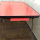 Vintage red formica table 1960
