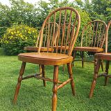 Set of 8 Baumann bistro chairs